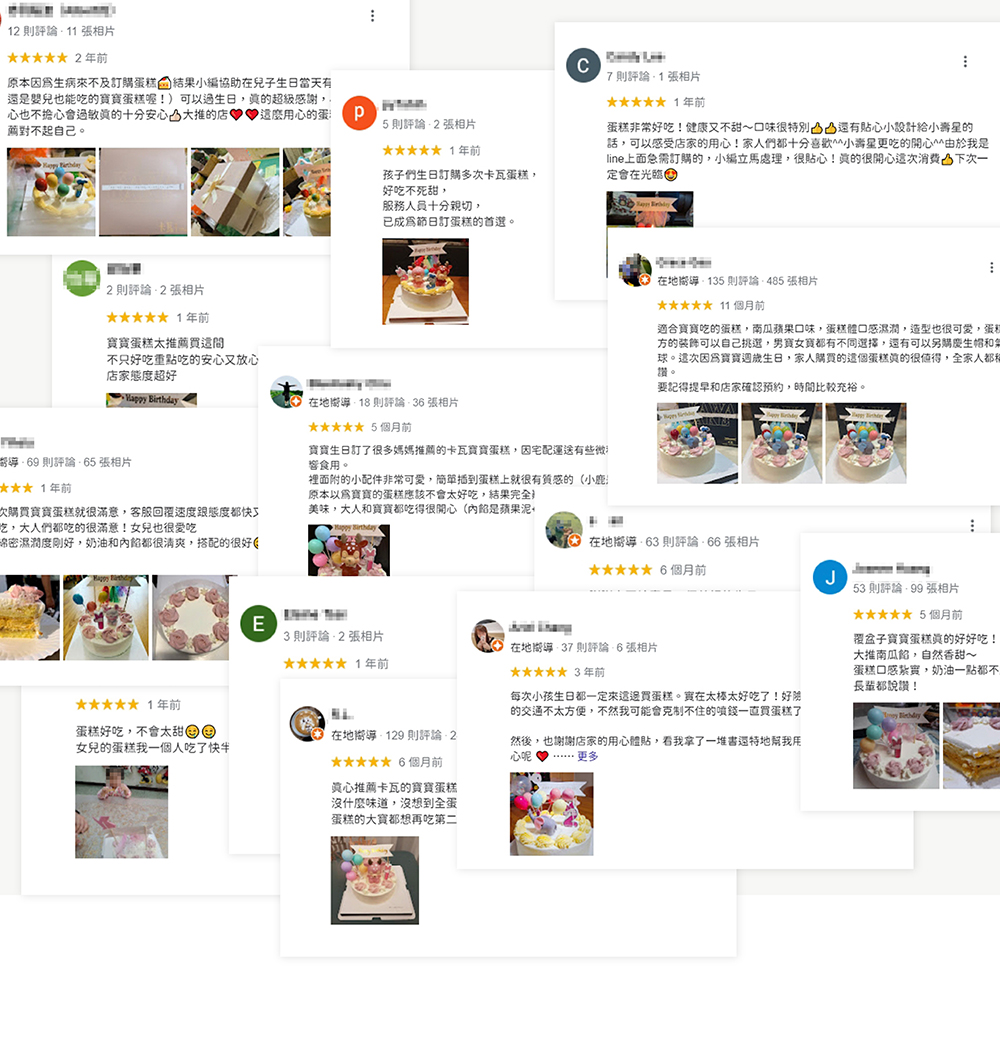 眾多顧客五星好評推薦