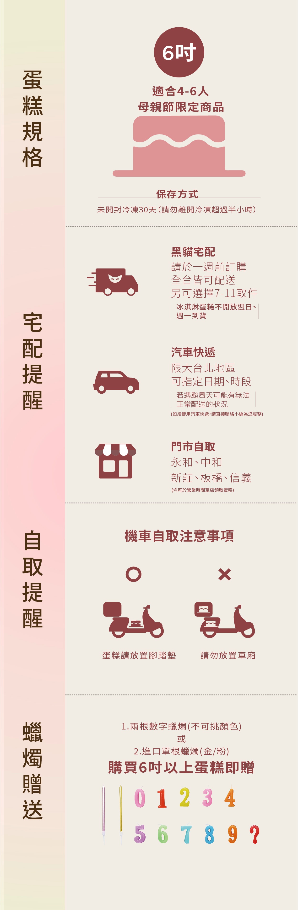 草莓可爾必思淇淋蛋糕可宅配、7-11取貨、自取