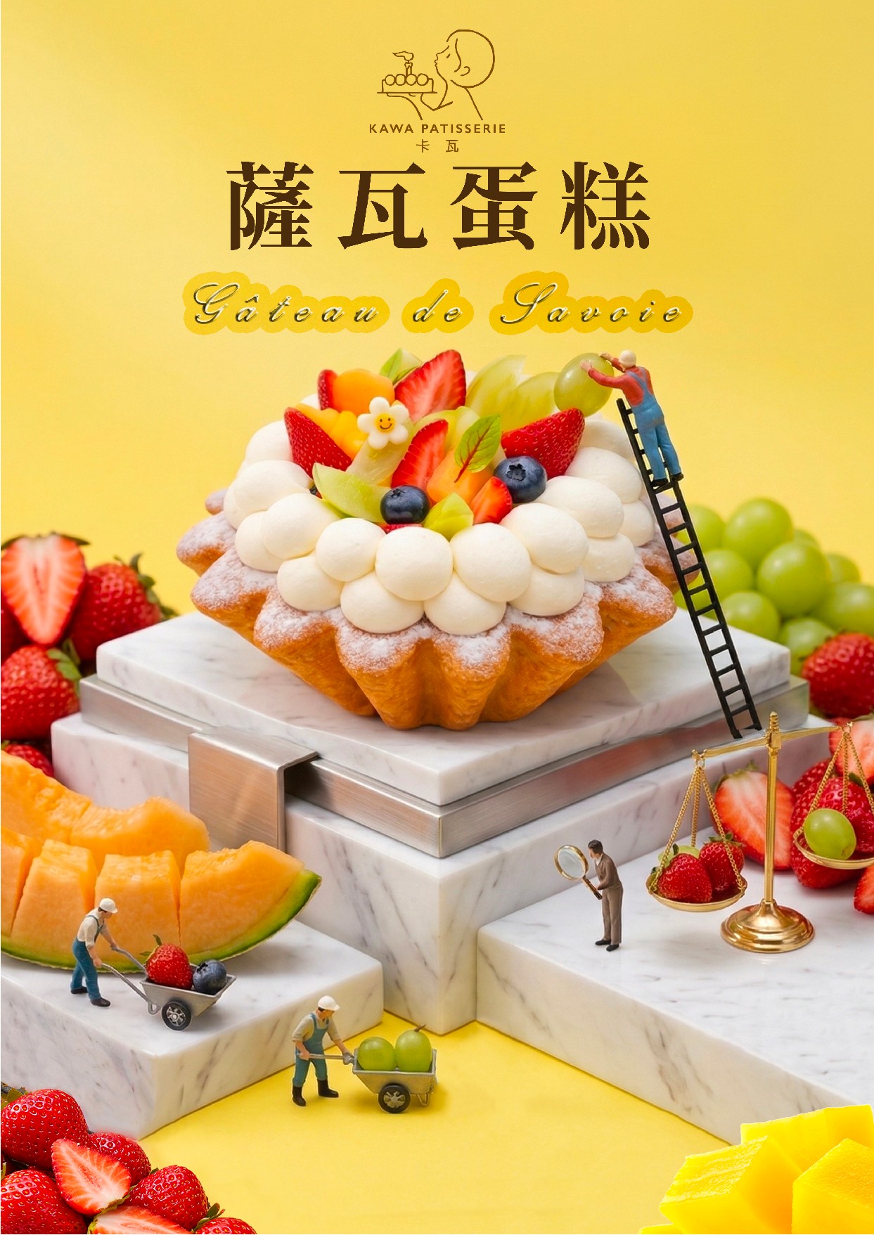 新北卡瓦蛋糕芒果季限定商品水果薩瓦蛋糕