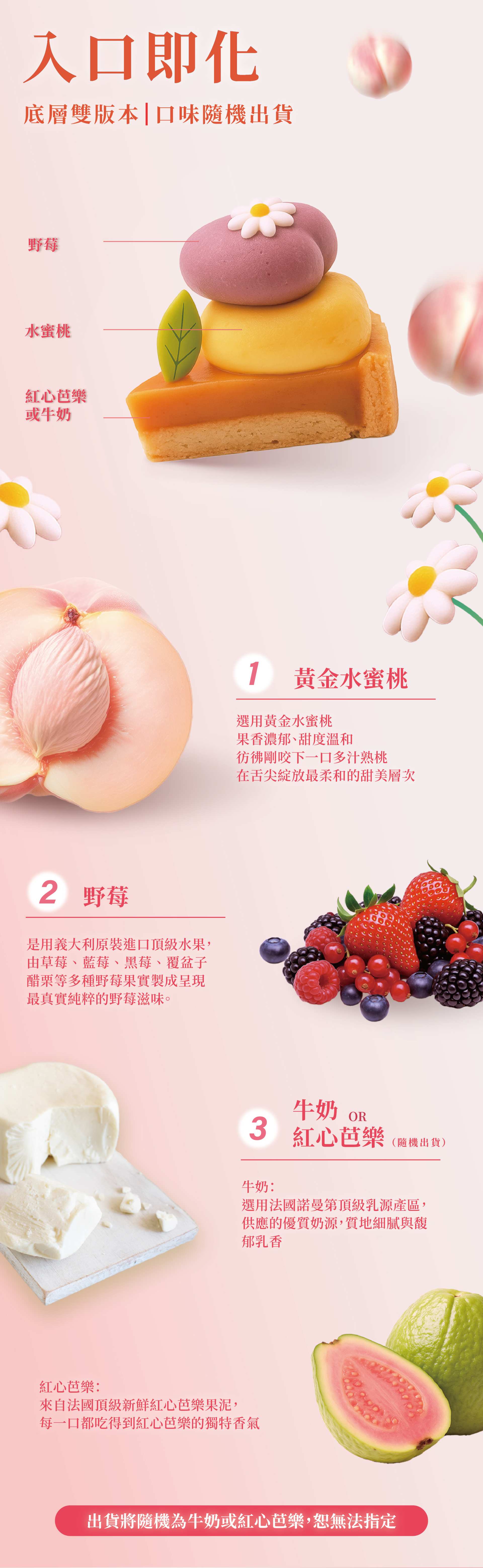 水蜜桃野莓義式冰淇淋生日蛋糕產品特色