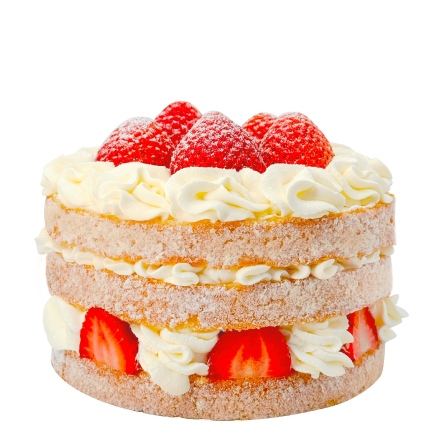 輕霜草莓蛋糕