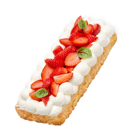 草莓薩瓦長條蛋糕